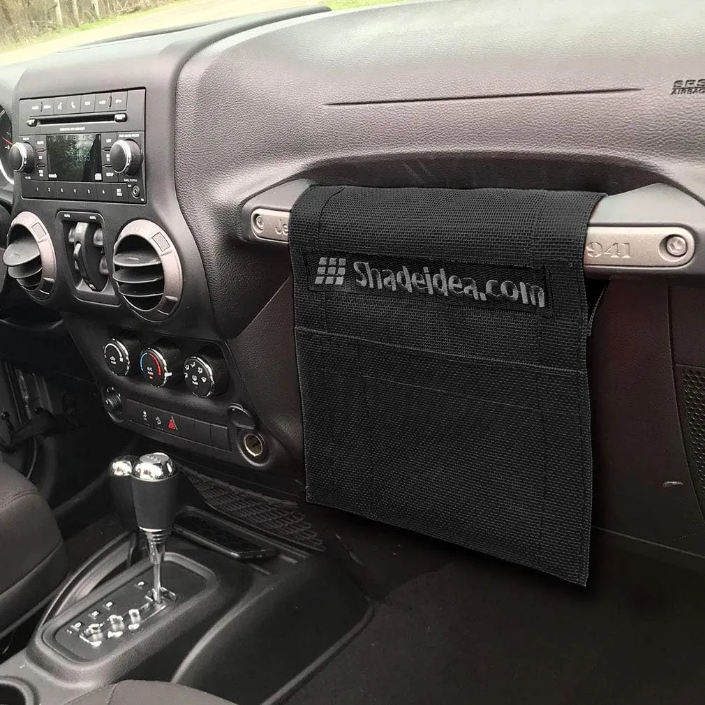 Shadeidea JK Sun Shade Top Compatible with Jeep Wrangler JKU Top Sunshade Soft Mesh Roof Cover (2007-2018)- Wind Noise UV Blocker -10 Year Warranty -4 Door -Black -Rear