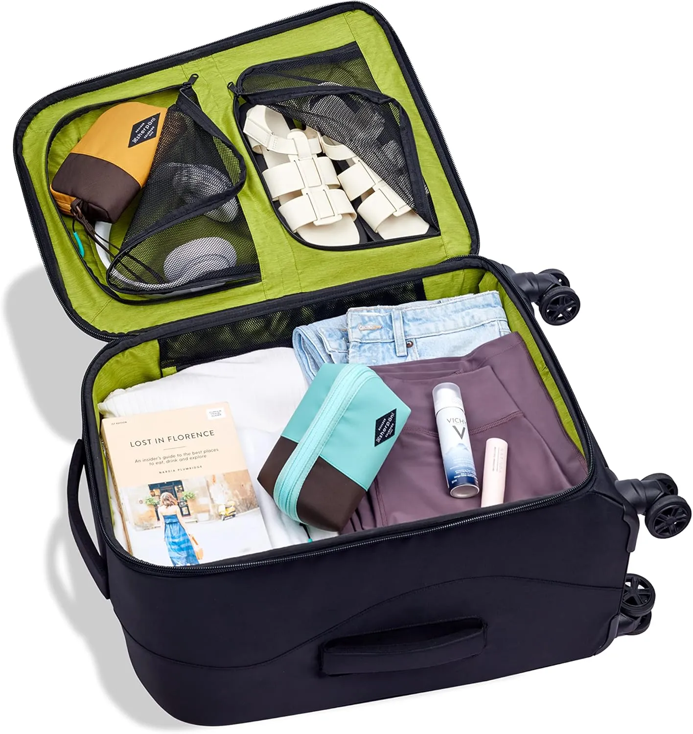 Sherpani Women Soft Side Check in Luggage, Teal, 26 Inch