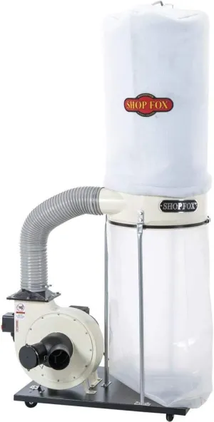 Shop Fox W1685-1-1/2 HP Dust Collector,White