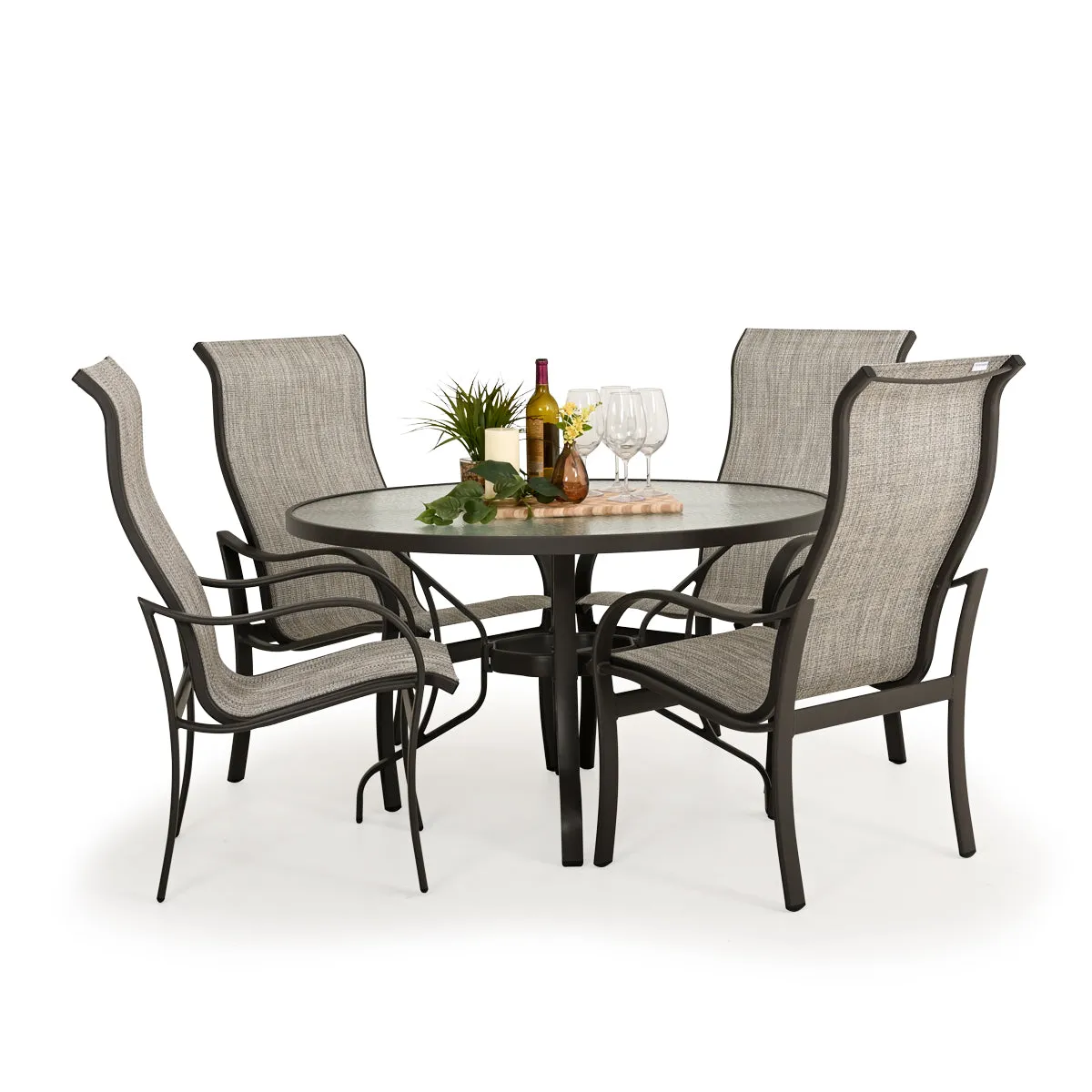 Shoreline Outdoor High Back Sling Dining Chair