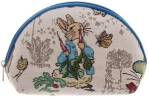 Signare Tapestry Cosmetic Bag Makeup Bag Toiletry Case Travel Organiser for Women with Peter Rabbit Designs, Peter Rabbit, Cosmetic Bag