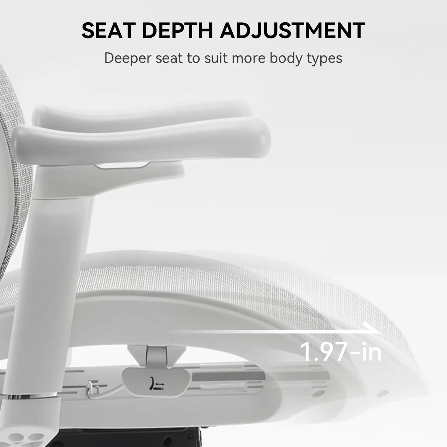 SIHOO Doro S100 Ergonomic Office Chair - with Dual Dynamic Lumbar Support, 5-Level Adjustable Backrest, 4D Coordinated Armrests, 135-degree Max. Recline Angle, Suitable for Home Office (S100 White)