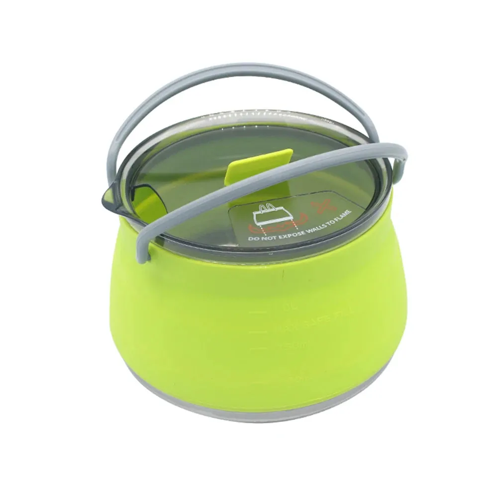 Silicone Folding Kettle - Portable Collapsible Mini Boiling Pot for Coffee and Tea