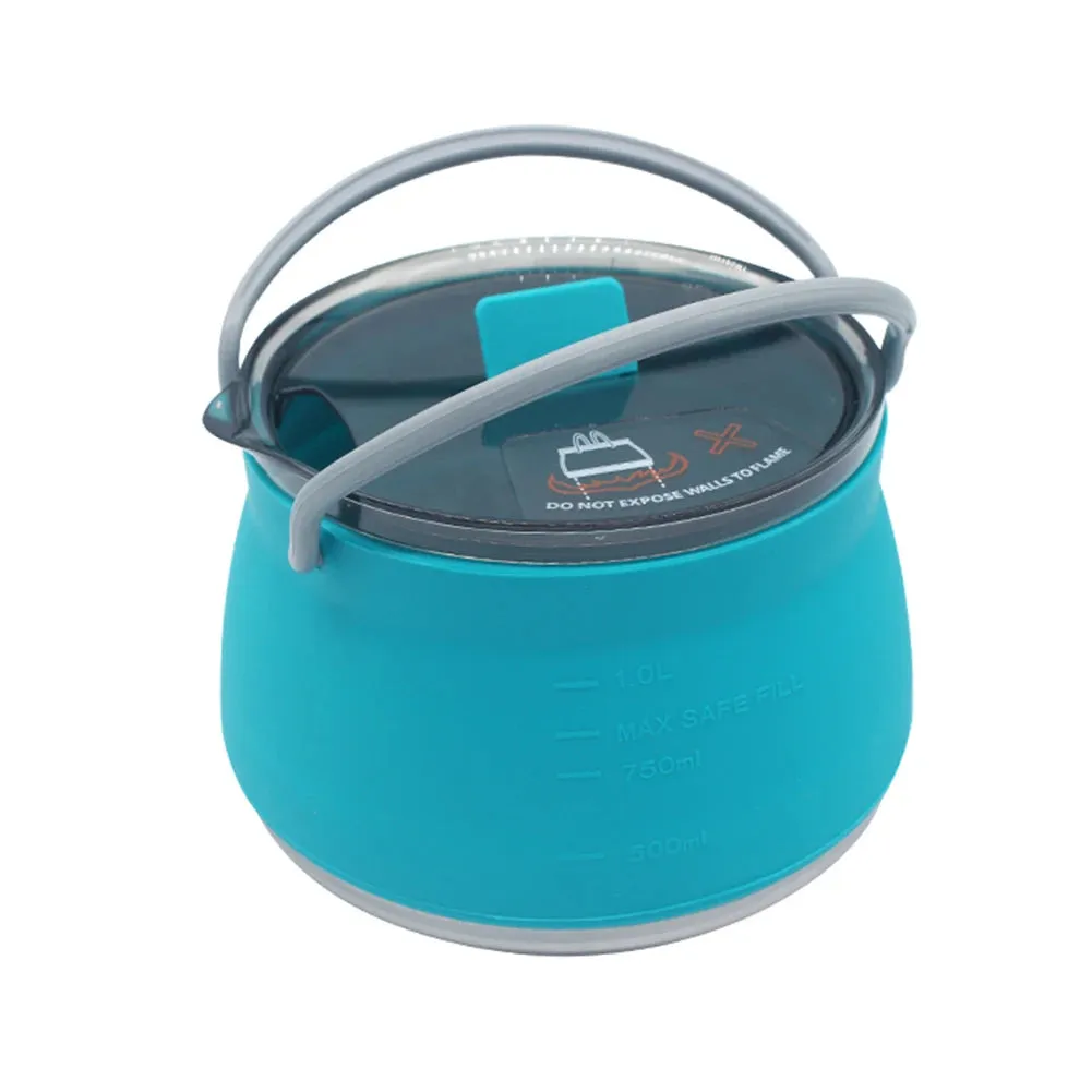 Silicone Folding Kettle - Portable Collapsible Mini Boiling Pot for Coffee and Tea