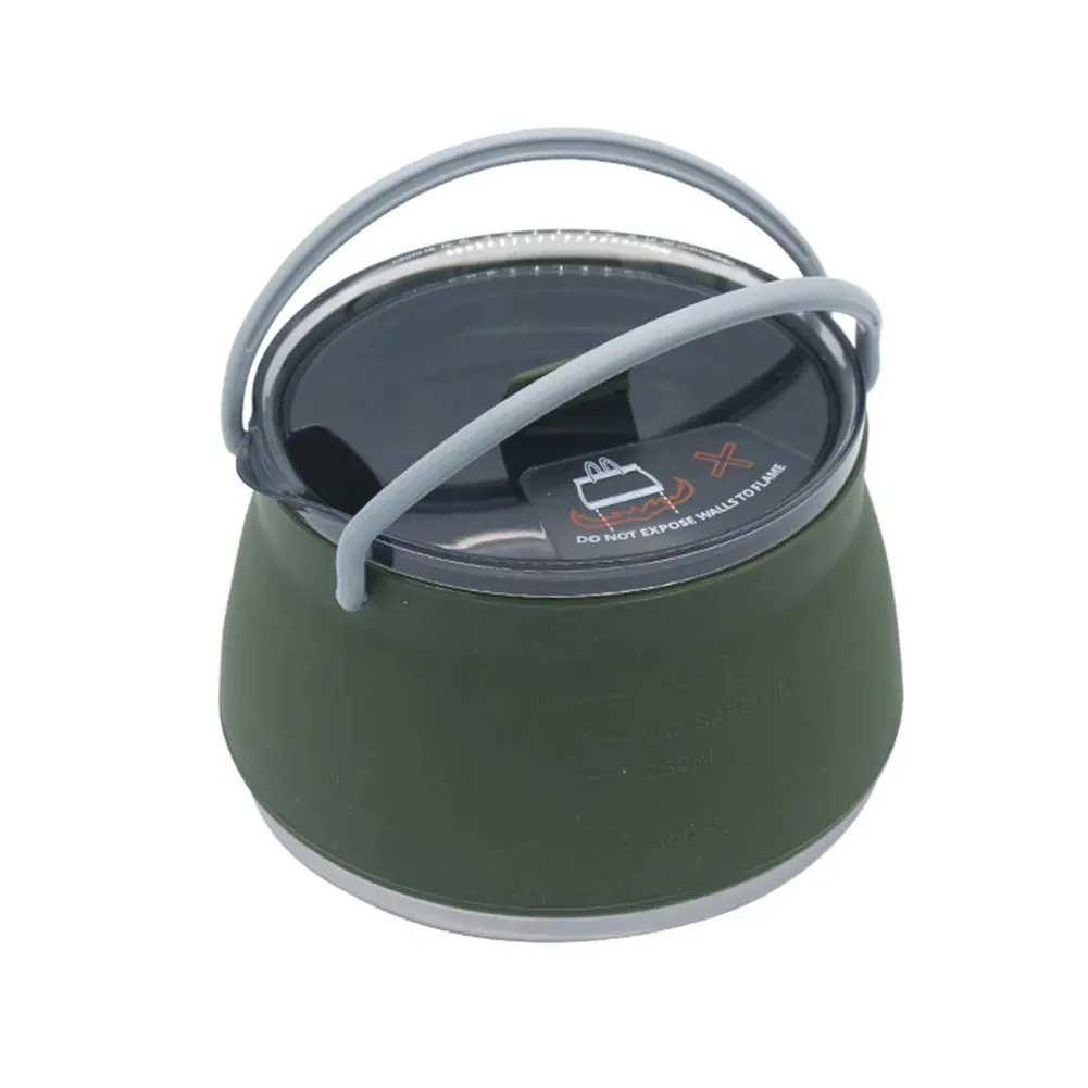 Silicone Folding Kettle - Portable Collapsible Mini Boiling Pot for Coffee and Tea
