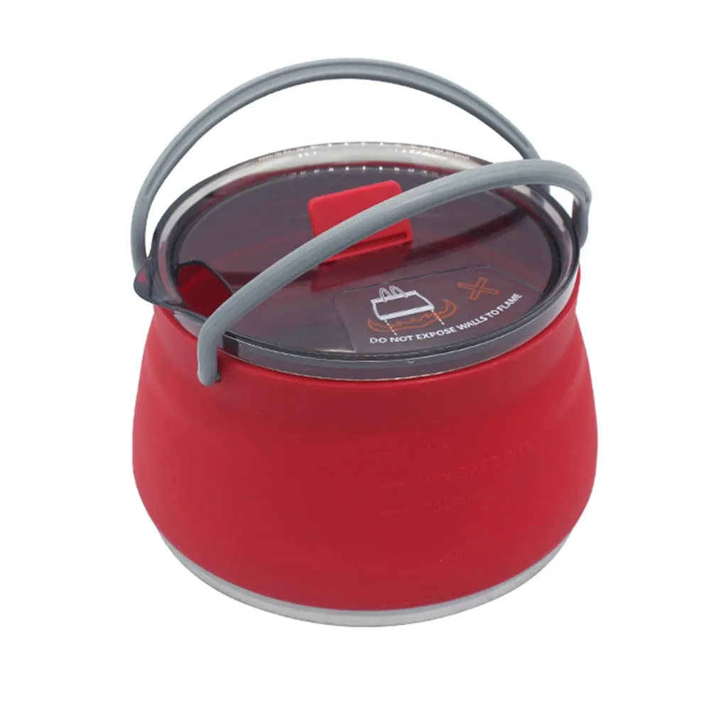 Silicone Folding Kettle - Portable Collapsible Mini Boiling Pot for Coffee and Tea