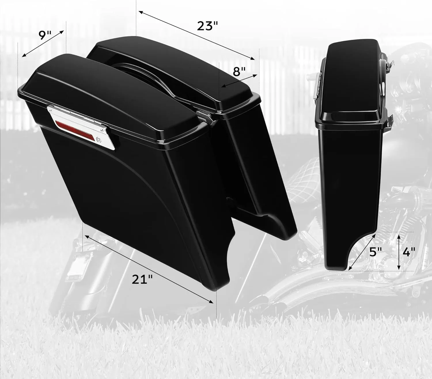 SLMOTO Hard Saddlebags Saddle Bag Conversion Brackets Fit For Harley 84-17 16 Heritage Softail Classic FLSTC Deluxe Springer FLSTS EFI Fatboy