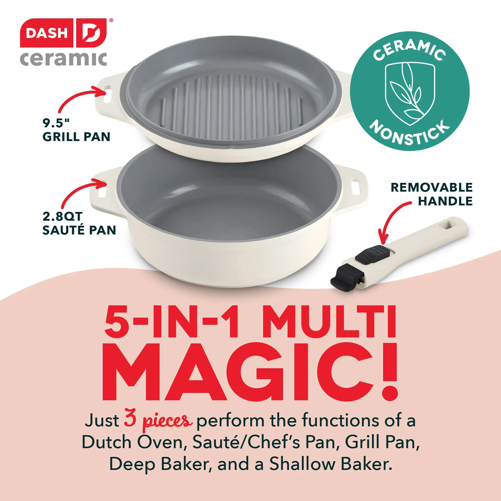 SmartStore™ 5-in-1 Multipurpose Nesting Cookware Set