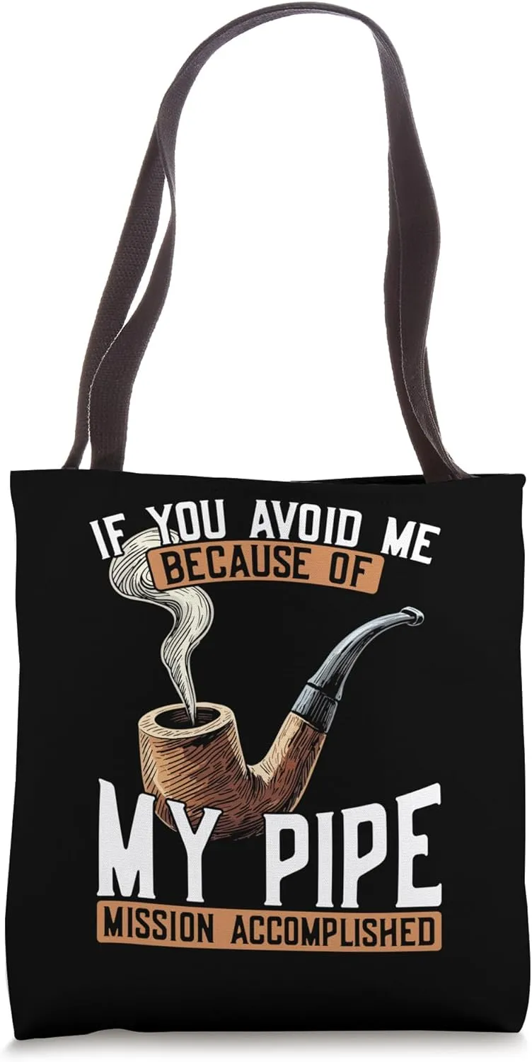 Smoking Pipe Smoking Roll Lover Pipe Smoker Men Tote Bag