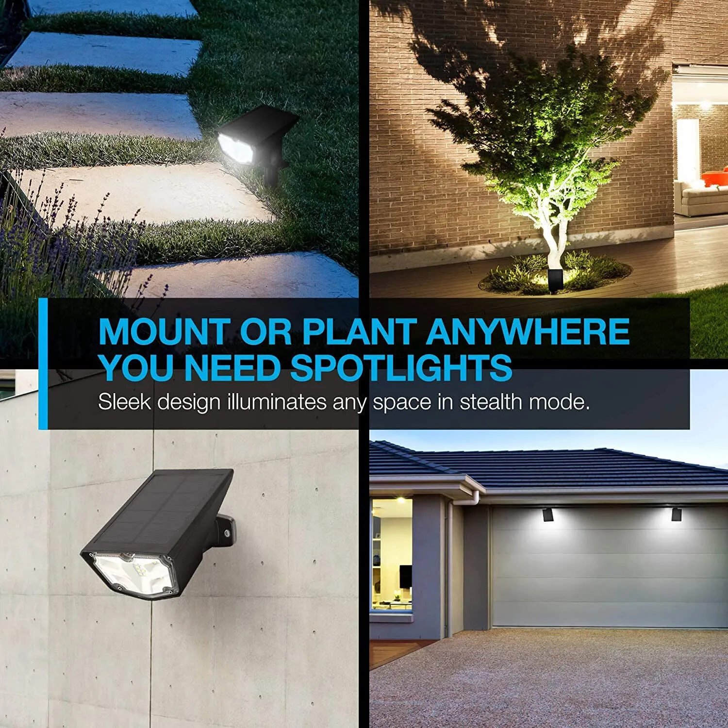 Solar buried lamp projection lamp LED outdoor landscape garden wall lamp