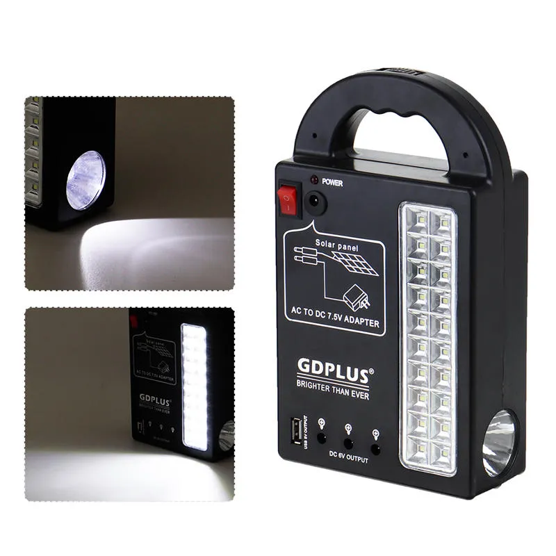 Solar Panel Power System USB Charger Generator   Headlamp  3 LED Bulb Light