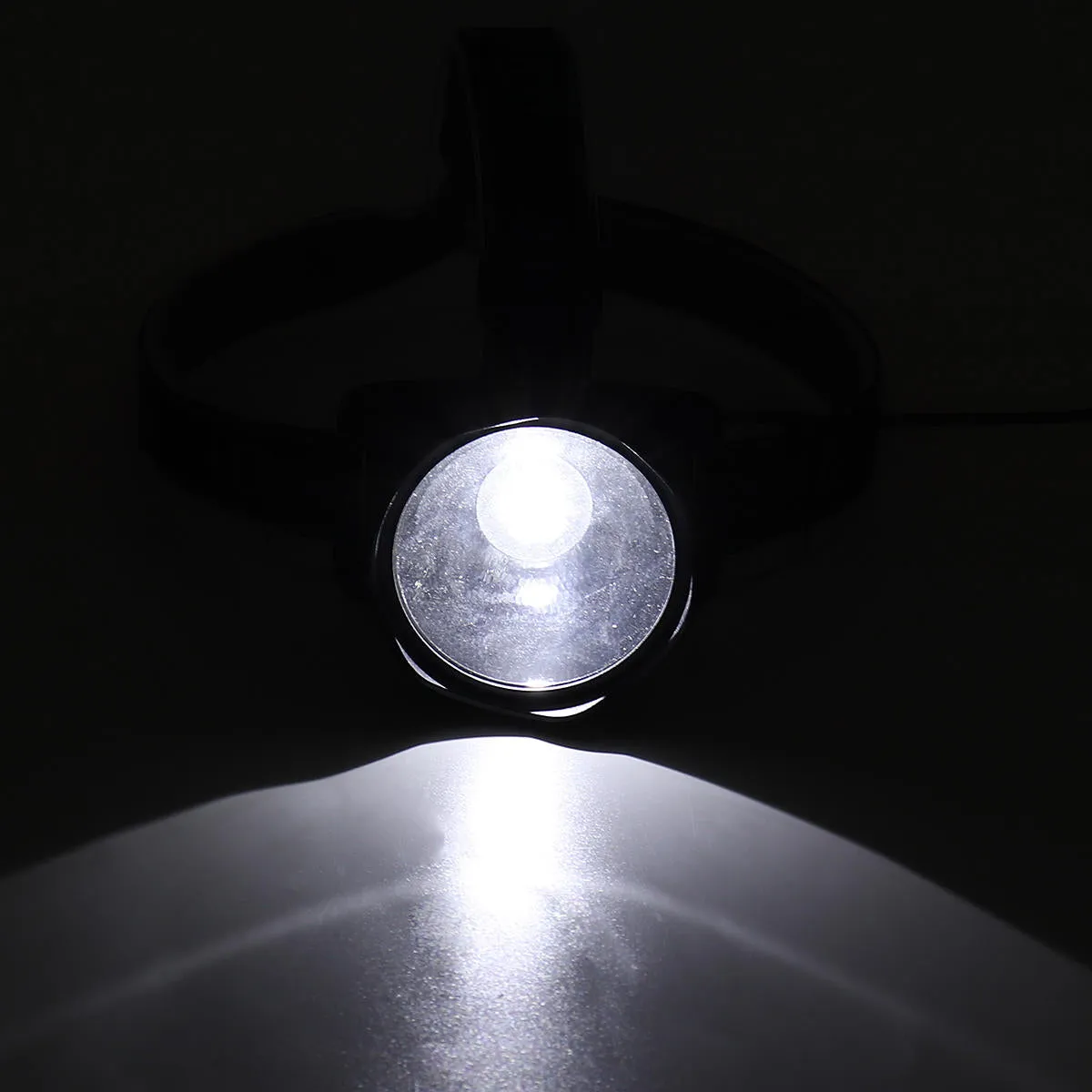 Solar Panel Power System USB Charger Generator   Headlamp  3 LED Bulb Light