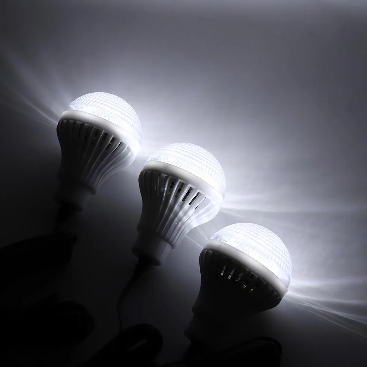 Solar Panel Power System USB Charger Generator   Headlamp  3 LED Bulb Light