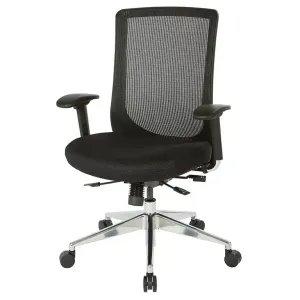 Space High Back Black Vertical Mesh Chair 521-3T1P96A8