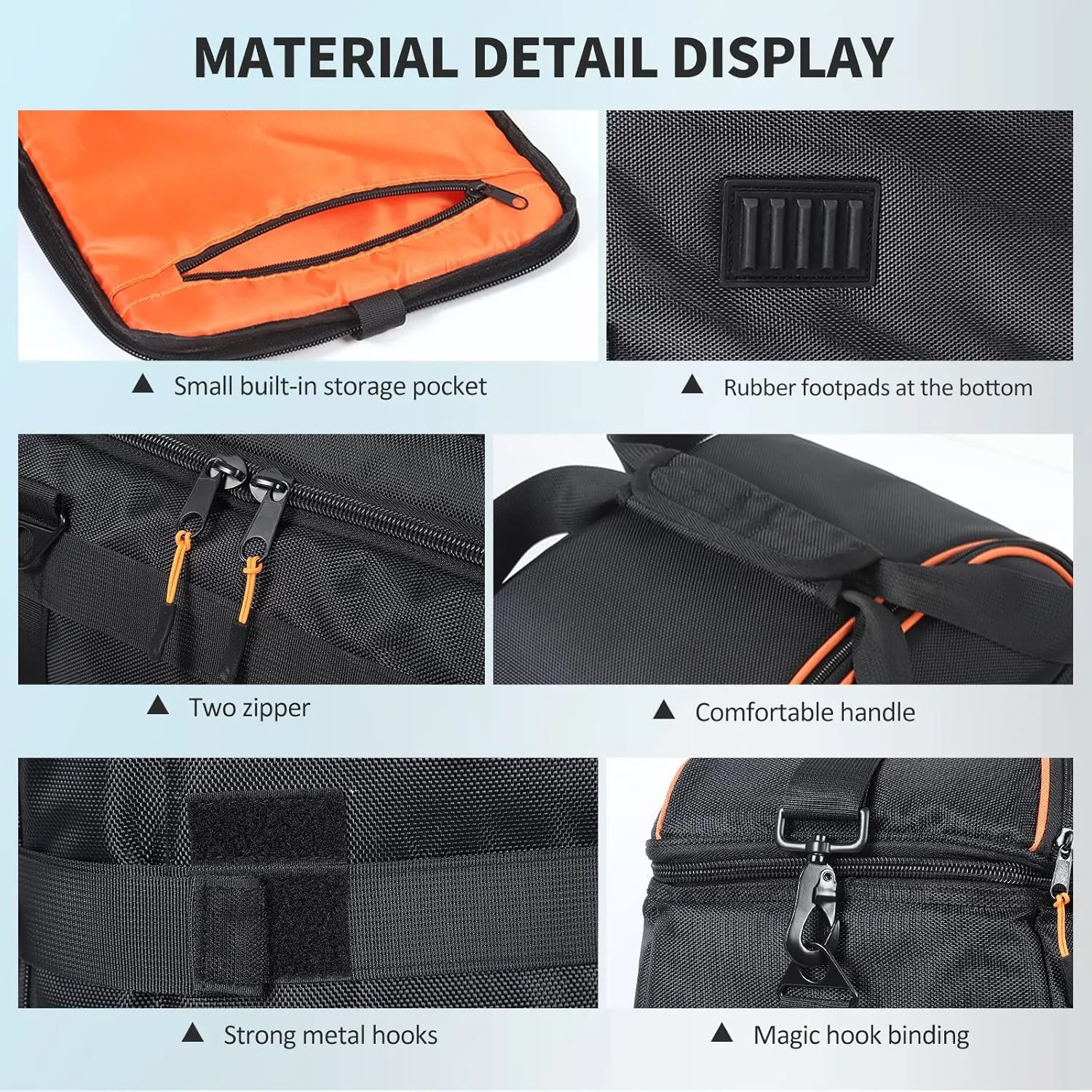 Speaker Bag Rugged Carry Case Compatible with JBL Party Box Encore Essential, Portable Travel Tote Bag Backpack for Encore Essential 2 (For JBL PartyBox Encore Essential)