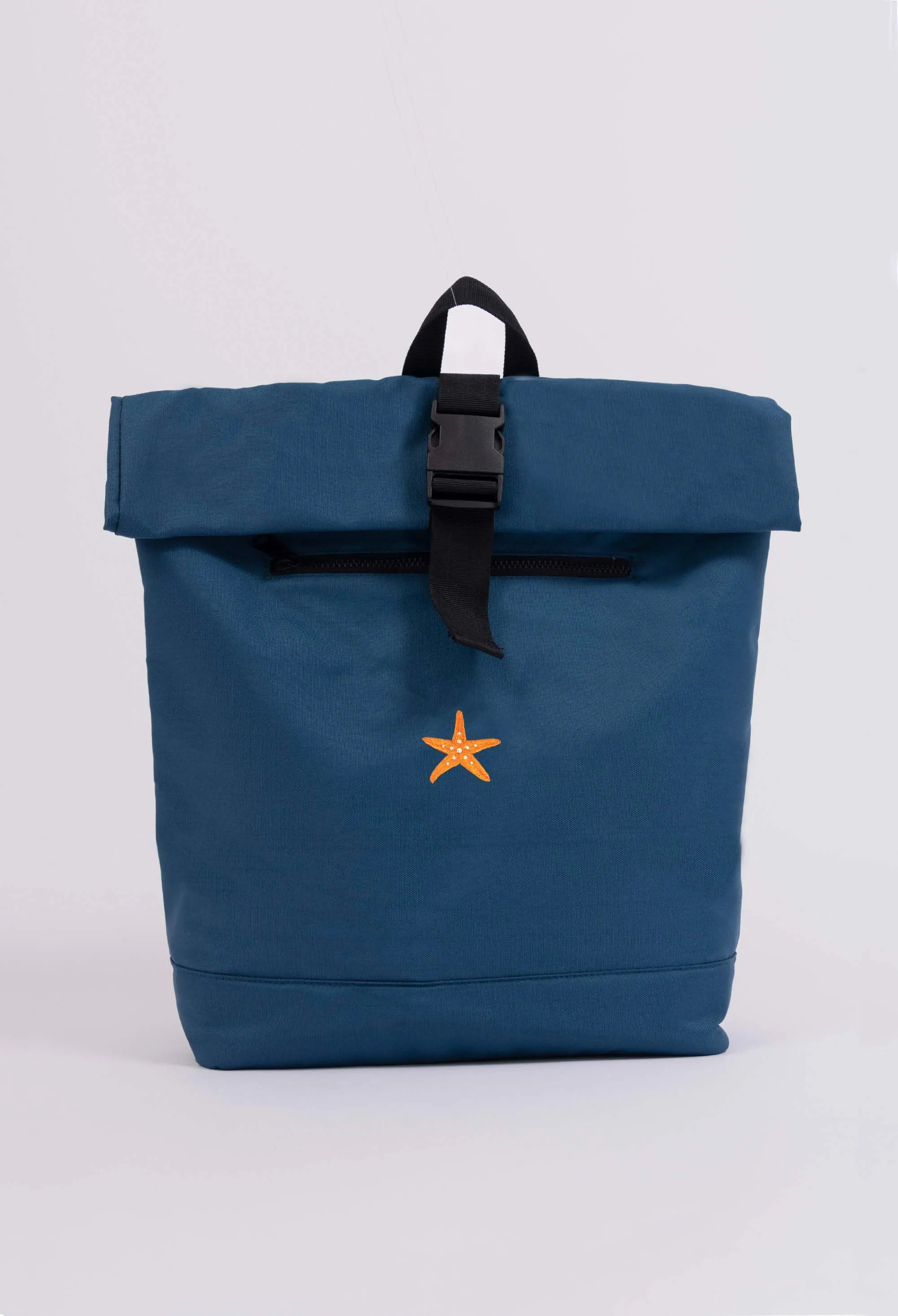 starfish recycled roll-top backpack