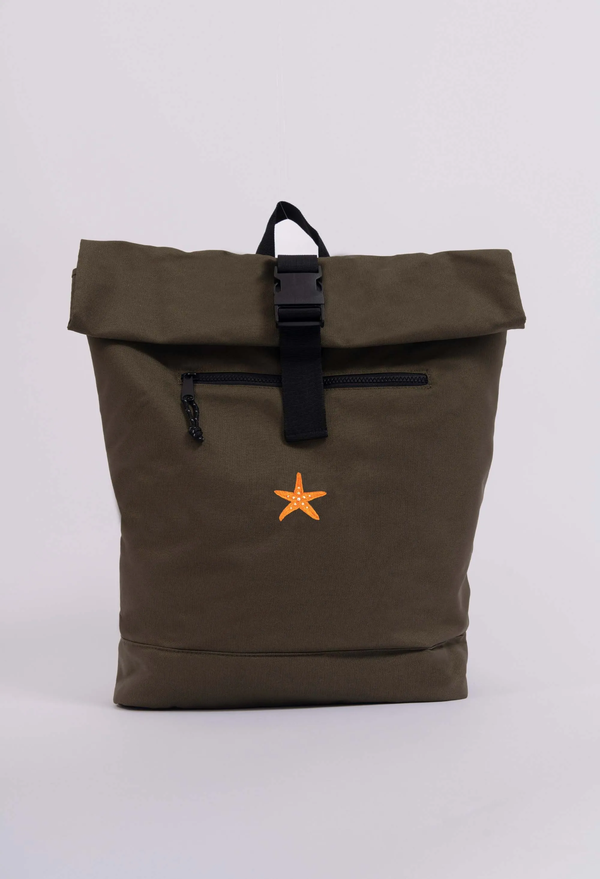 starfish recycled roll-top backpack
