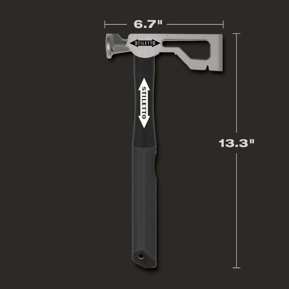 Stiletto 9 oz. Drywall Axe Fiberglass Hammer with 13 in. Handle