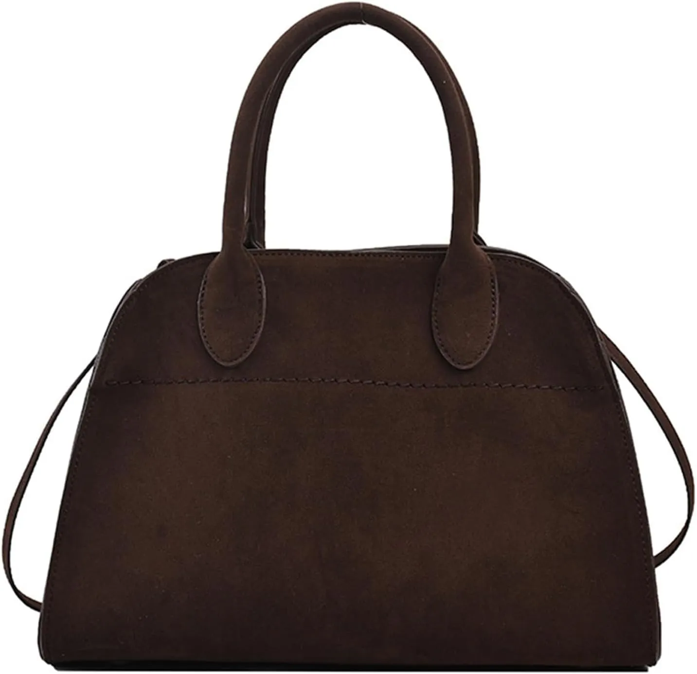 Suede Tote Bag for Women, Women's Suede Purse Vintage Top Handle Bag, Fashion Retro Shoulder Satchel Work Leather Bag