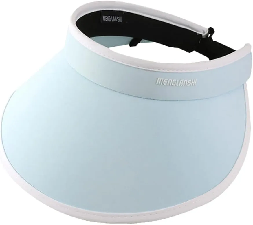 Sun Visor Hats for Women Ponytail Large Brim Summer Beach Hat UPF 50  UV Protection Packable Sun Cap for Travel