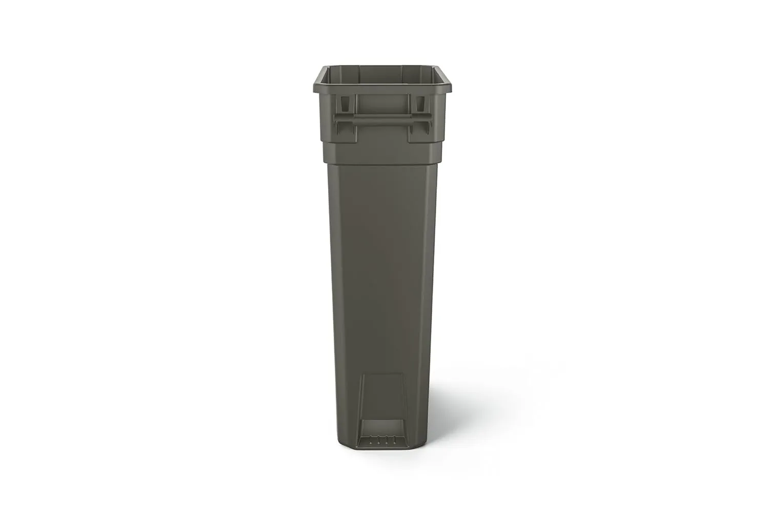 Suncast Commercial TCNH2030 Narrow Trash Can With Handles, 30.00" Height x 11.08" Width, 23 gal Capacity, Gray