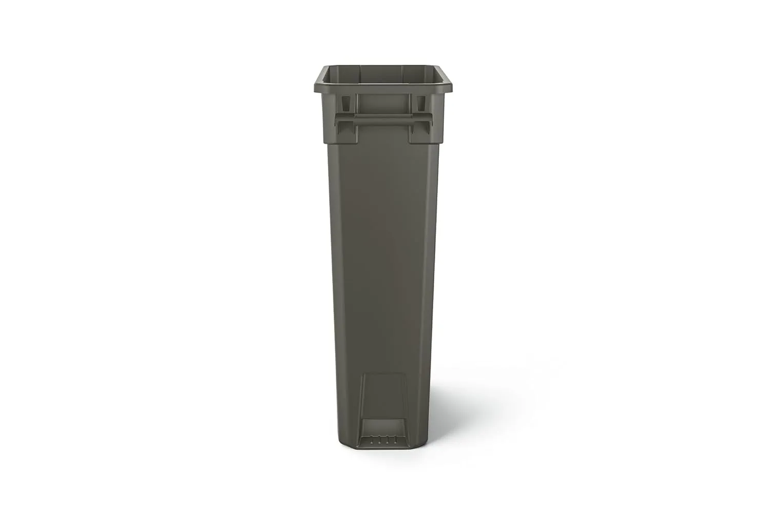 Suncast Commercial TCNH2030 Narrow Trash Can With Handles, 30.00" Height x 11.08" Width, 23 gal Capacity, Gray