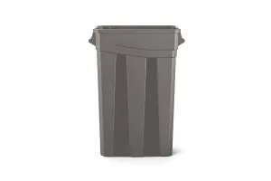 Suncast Commercial TCNH2030 Narrow Trash Can With Handles, 30.00" Height x 11.08" Width, 23 gal Capacity, Gray