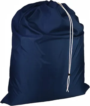 Super Extra Large Heavy Duty 100% Nylon Laundry Storage Bag, H U G E size: L 40" x H 50", Family size Bag with Locking Closure Drawstring, Machine Washable, XXL Organizer Bag. Made in USA (NAVY BLUE)