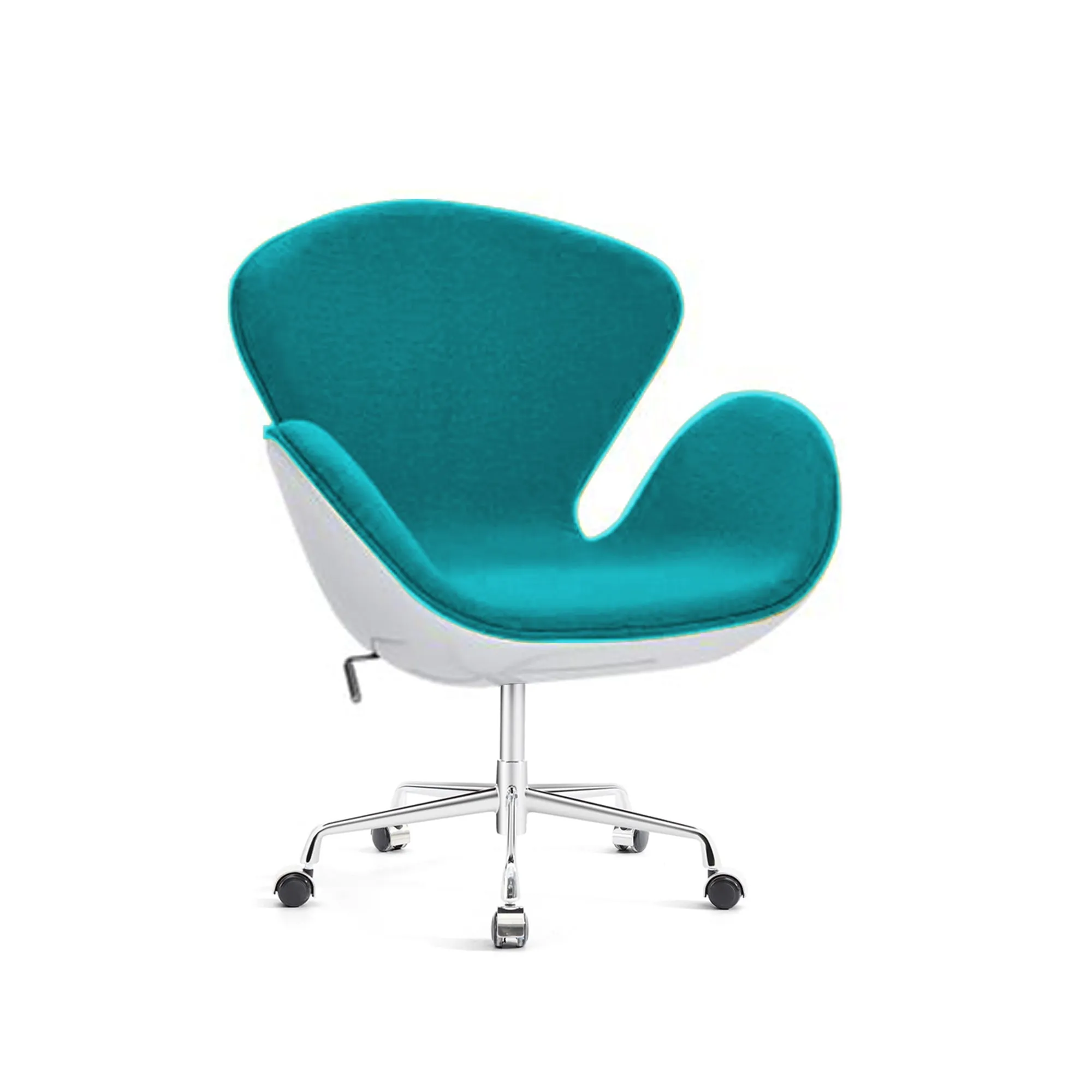 Swan Chair Cashmere with Casters