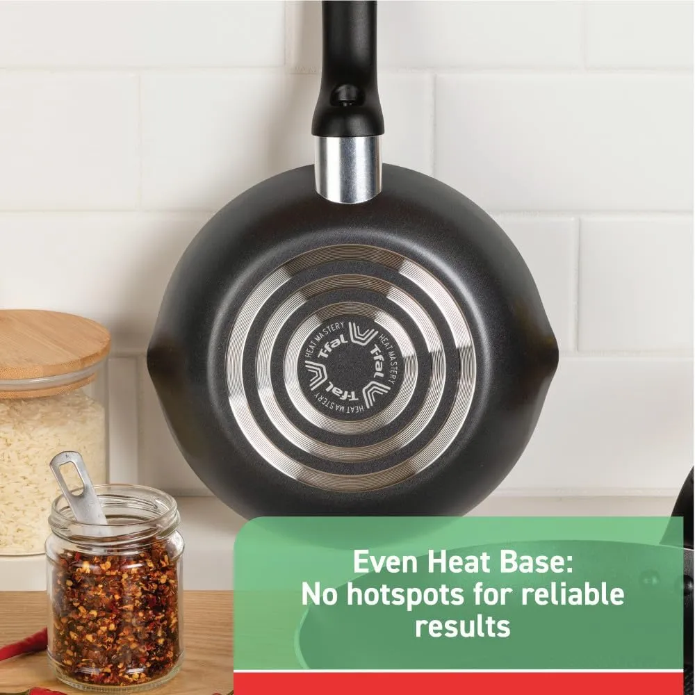 T-fal Initiatives Nonstick Stockpot 8 Quart Oven Safe 350F Cookware, Pots and Pans, Dishwasher Safe Black