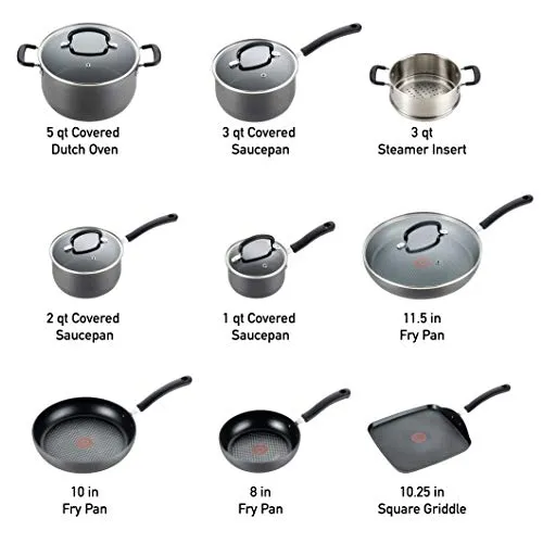T-fal Ultimate Hard Anodized Cookware Set (14 Piece)