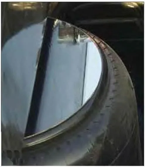 Technical Precision Replacement for Peterbilt 379 Year 1995 AIR Bag TOP Trim Stainless Steel
