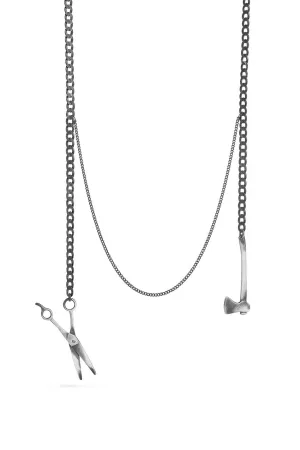 Tools - Axe and Scissor necklace