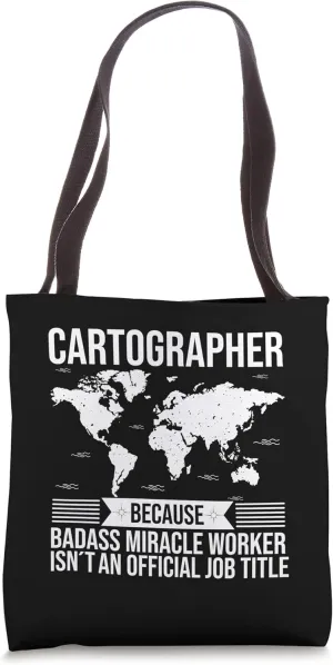 Topography Mapping Cartographer Geographer Tote Bag