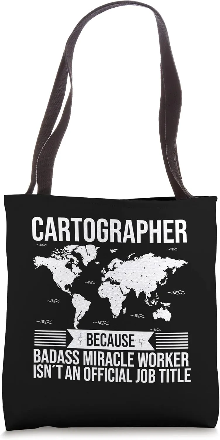 Topography Mapping Cartographer Geographer Tote Bag