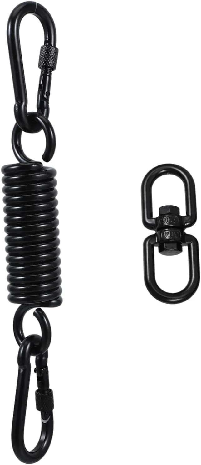 Toyvian Hammock Chair Hanging Kit Swing Set Accessories Spring Rope Aluminum Swing Hanger Set