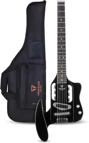 Traveler Guitar 6 String Solid-Body Electric Guitar, Right, Black Gloss, Small (SPD BLK)