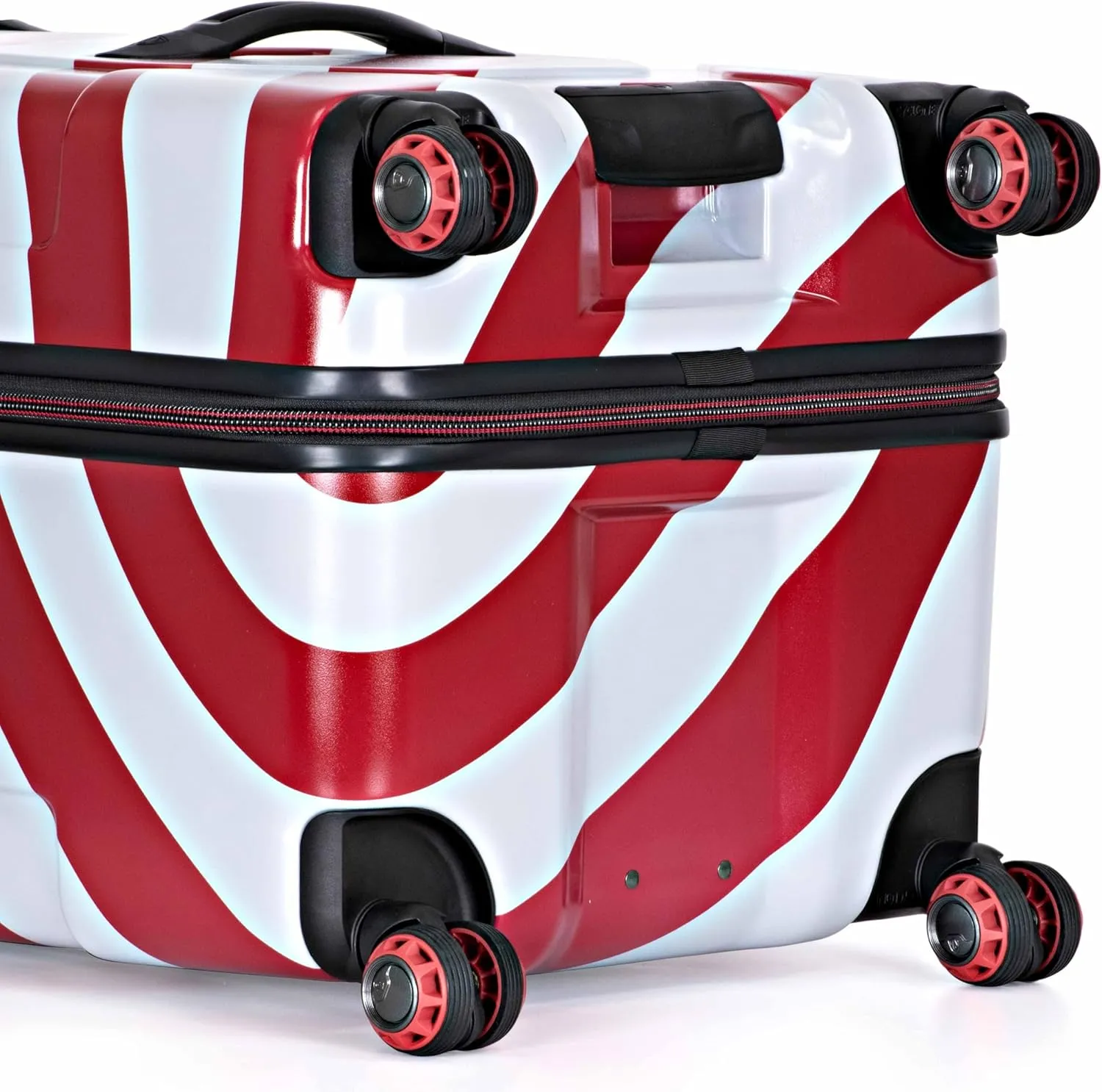 Traveler's Choice Maxporter II Hardside Polycarbonate Suitcase with Spinner Wheels, American Flag, 30" Trunk Luggage