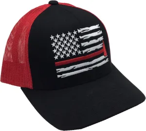 Trenz Shirt Company Firefighter Axe Flag Trucker Hat