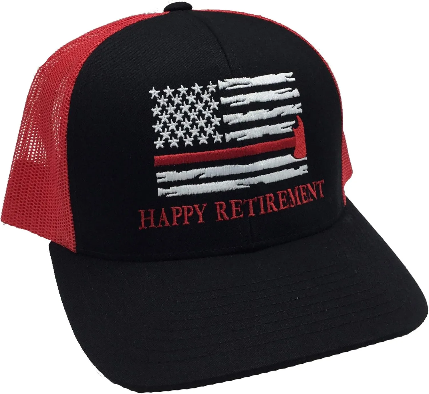 Trenz Shirt Company Firefighter Axe Flag Trucker Hat