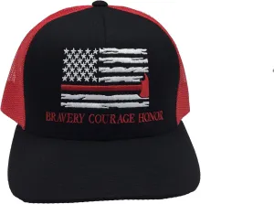 Trenz Shirt Company Firefighter Axe Flag Trucker Hat