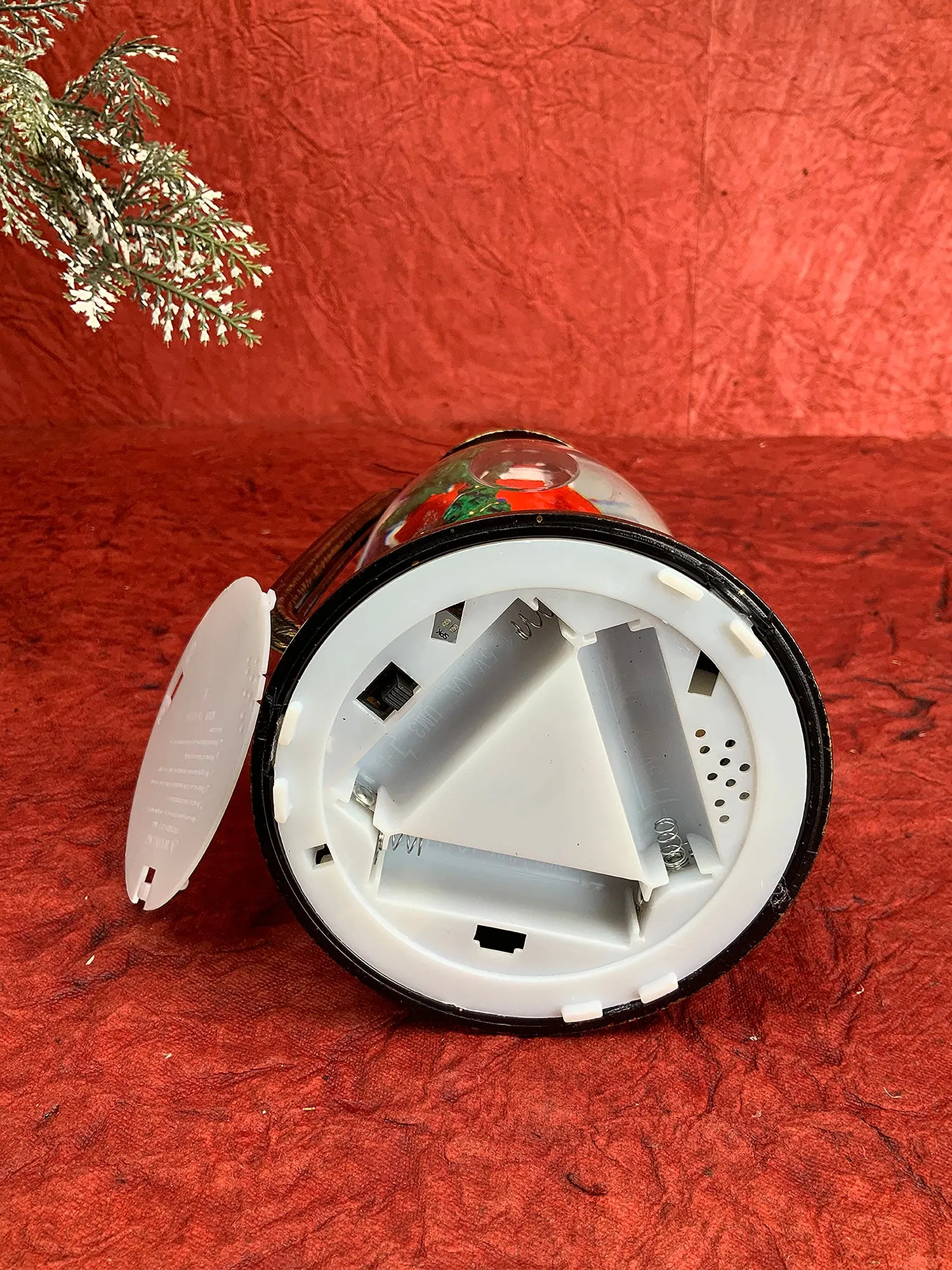 Trio Rotating Christmas Tree  Musical Glitter Water Light, Christmas Snow Lantern