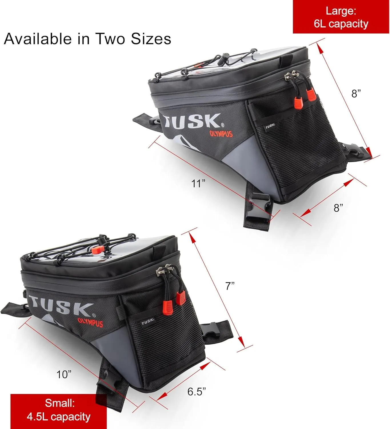 Tusk Olympus Adventure Motorcycle Tank Bag (Small)