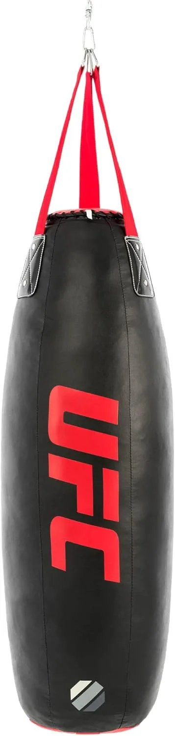 UFC Pro Heavy-Duty Long Life Tear Drop 70lb Heavy Bag, Black Boxing and MMA Punching Bag