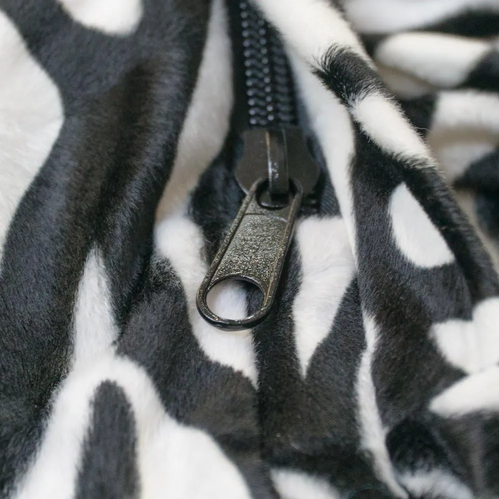 ULTIMATE SACK Bean Bag Floor Pillow, Oversize Bean Bag Pillow, Comfy Chair Bean Bag Couch Lounge Sofa Loveseat Furniture | Zebra Print Fur