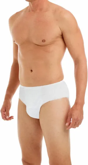 Underworks 20-Pack Mens Disposable 100% Cotton Underwear - For Travel- Hospital Stays- Emergencies 468