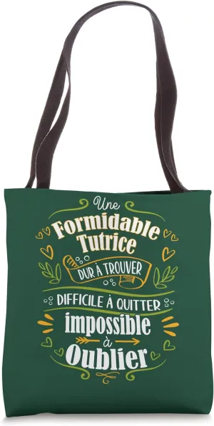 Une Tutrice Formidable Femme Cadeau Merci Tutrice au top Tote Bag