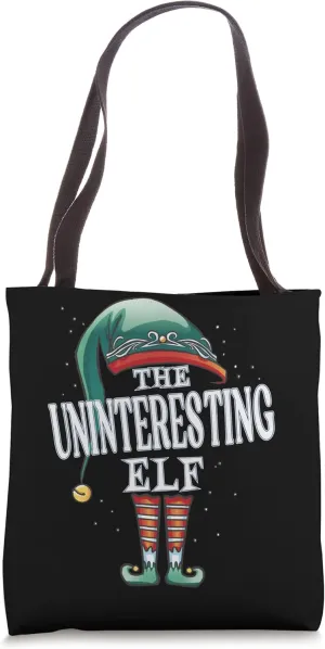 Uninteresting Elf Christmas Group Xmas Pajama Party Tote Bag