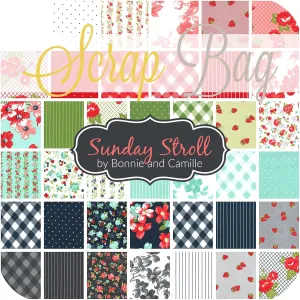 United Notions Sunday Stroll Scrap Bag (Approx 2 Yards) by Bonnie & Camille for Moda 2 Yards DIY Quilt Fabric