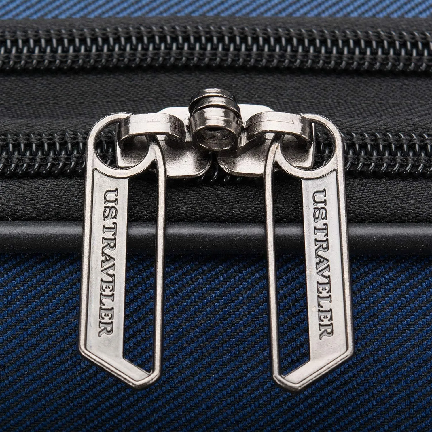 U.S. Traveler Aviron Bay Expandable Softside Luggage with Spinner Wheels, Navy, 30-Inch